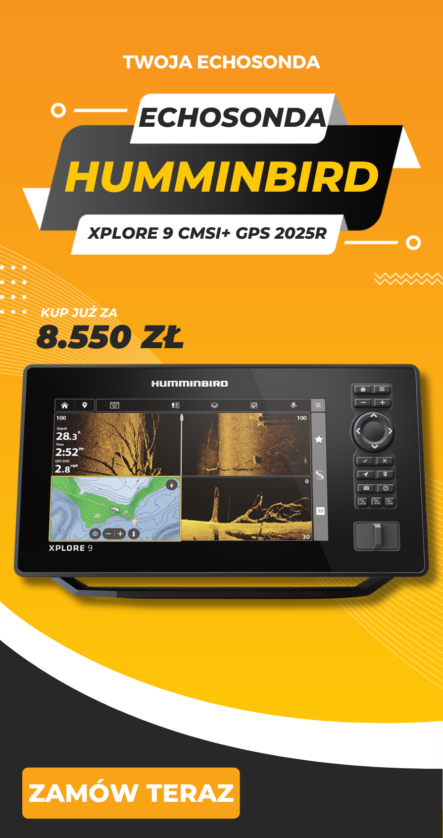 Echosonda - X-Boats Wypożyczalnia Łodzi Motorowych Augustów, Sklep Silniki zaburtowe, Serwis Silników Zaburtowych