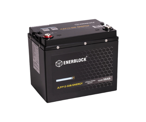 Enerblock JLFP Lithium Energy 12V 50Ah LiFePO4 BMS Bluetooth Akumulator