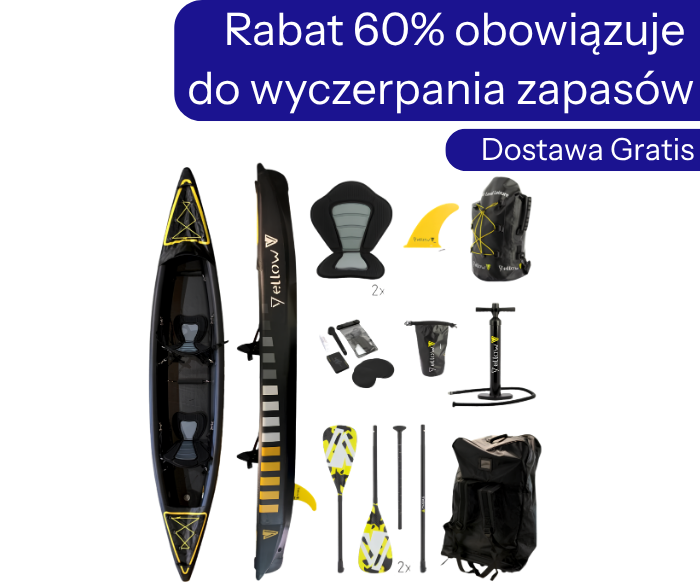 Kajak pneumatyczny 2 osobowy