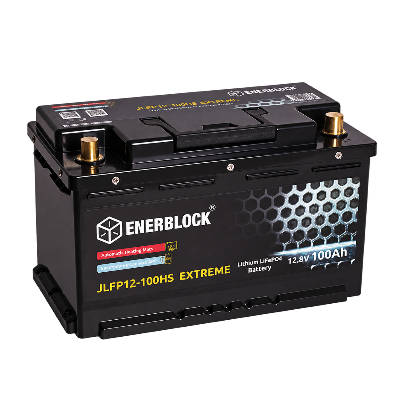 Akumulator Enerblock JLFP12-100HS Extreme LiFePO4 12,8 V 100 Ah z podgrzewaniem i Bluetooth
